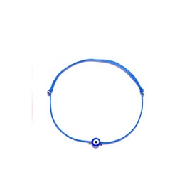 NAZ COLLECTION - Handmade Evil Eye Bracelet Royal Blue String Kabbalah Protection Hamsa Adjustable Mexican Bracelet Mal De Ojo Luck Amulet for Women Men Family Friends (Royal blue)
