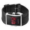 DIGIFLEX Digital Black Wristwatch - Red LED Light Sport Wrist