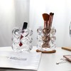Pen Pencil Container Multi-Purpose Bubble Design Glassware Comb Makeup Brush