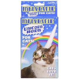 Accoutrements Inflatable Unicorn Horn for Cats