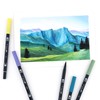 Tombow 56169 Dual Brush Pen Art Markers, Landscape, 10-Pack. Blendable,