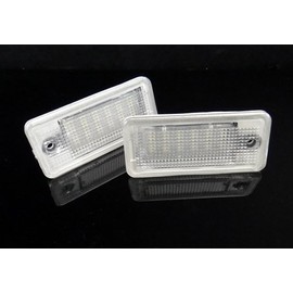 RZG 2x LED Licence Number Plate Light White Canbus For A3 S3 RS3 A4 S4 RS4 A5 A6 S6 RS6 A8 S8 Q7