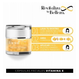 Facial Time Kit 4 Cápsulas Vitamina C + Colágeno + Vitamina E Piel Normal