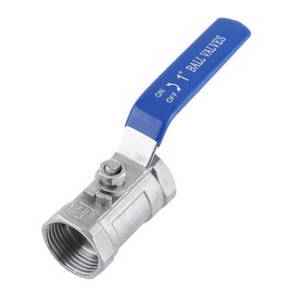 1Pcs Full Port Shut Off Valve DN25 Stainless Steel SS304 Female Threaded Pipe Ball Valves for Water Fuel Gas (1" BSP)