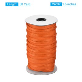 sourcing map Piping Cord Trim 30 Yards 5/8 Inch Piping Tape for Sewing DIY Crafting Fabric Edge Trim Orange