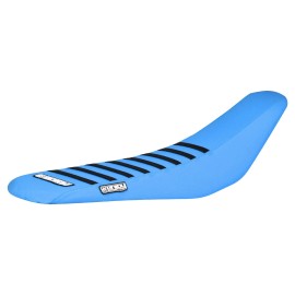 Enjoy Mfg Surron  Ultra Bee  Gripper Seat Cover Light Blue /w BLACK Ribs #388