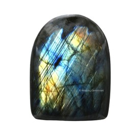 Large Labradorite Crystal Standing Palm Stone - Labradorite Palm Stones and Crystals, A++ Grade Gemstones and Crystals - Healing Crystals and Healing Stones Office Home Decor Gifts