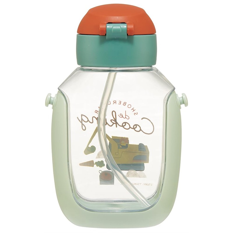 Skater PDSH6DX-A Tomica & TOM Water Bottle with Straw, 18.9