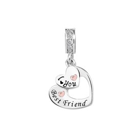 ZakiaHo I Love You Best Friend Friendship Necklace Pendant Jewellery for Women Girls Birthday Christmas Gifts