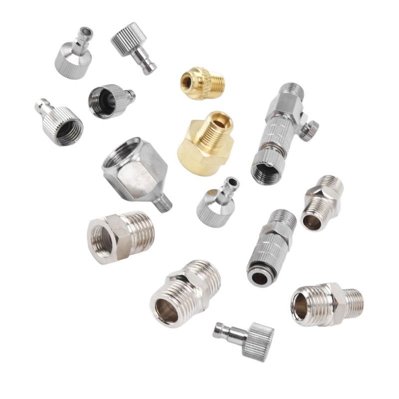 15PCS Airbrush Adapter Set Stainless Steel Airbrush Quick Release Disconnect