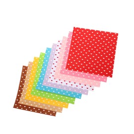 OHPHCALL 10pcs Nonwoven Fabric Heart Pattern DIY Craft Material Vibrant Colors for Arts Crafts Easy to Cut Durable for Making and Decorations