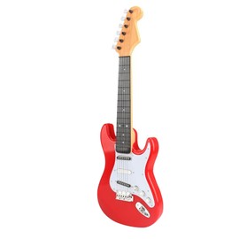 Kids Electric Guitar Toy Multifunctional Mini Electric Guitar Music Instrument Toy for Boy Girl Red