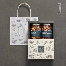 (Good Habits) (Main Branch) Premium Nut 2 Type Black Label Set (Brazil Nut Whole Cashew Nut) / (착한습관)( 본점)프리미엄 견과 2종 블랙라벨세트 (브라질너트통캐슈넛)