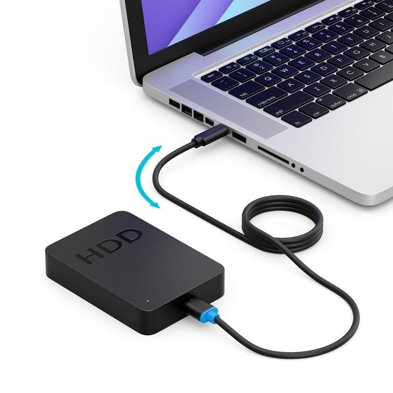 deleyCON 0,5m USB 3.0 Kabel - Stecker Typ 3.1 -