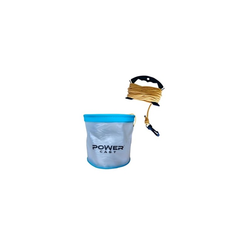 Collapsible Fishing water Bucket with 5m Detachable Cord