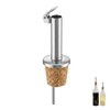 Straight Cork Oil Pourer Spout, Premium Olive Dispenser Pouring Accessory