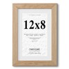 Fabian Clarke London® 12x8 Modern Oak Wooden Picture Photo Frame