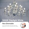 Brtstiun E12 LED Ceiling Fan Light Bulbs, 5000K Daylight White,
