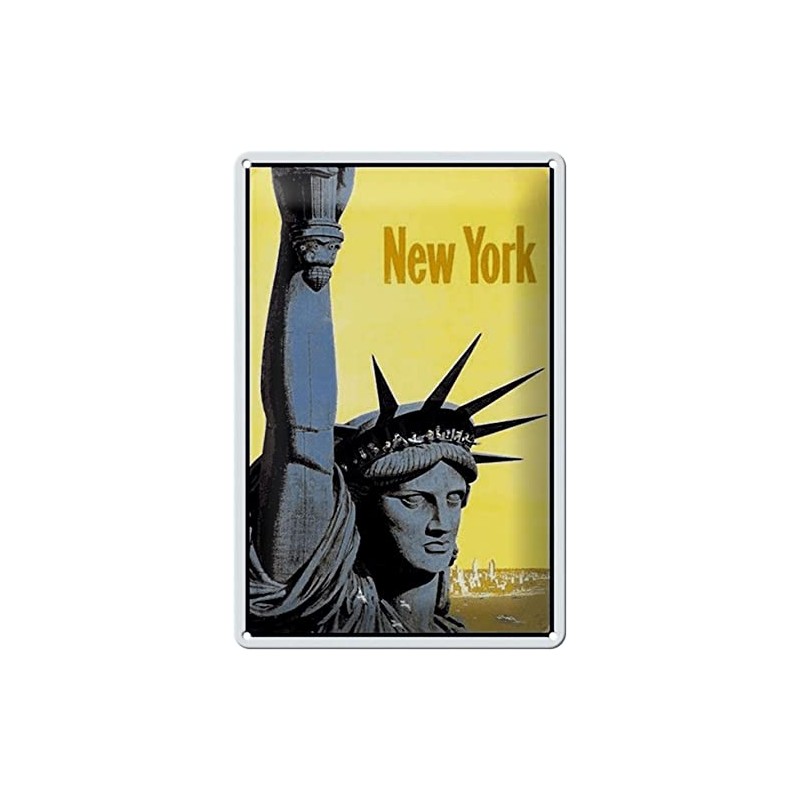 Deko 7 Tin Sign 30 x 20 cm York Statue