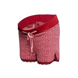 ESPRIT Maternity Women's Shorts Jersey Utb AOP Maternity Shorts, Pink (Blush 665)