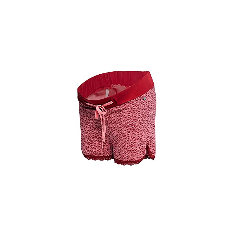 ESPRIT Maternity Women's Shorts Jersey Utb AOP Maternity Shorts, Pink