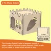 HIIMALEX Extra Large Sturdy Bunny Castle Hideout for Indoor Rabbits