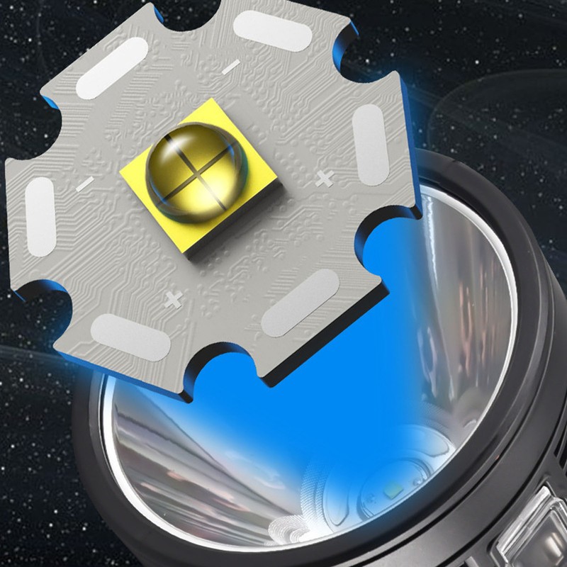 Solar Handheld Spot Light Multifunction Waterproof Super Bright Emergency Spotlight