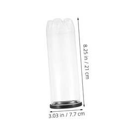 Totority 6pcs Tennis Ball Storage Tube with Black Lid Display Case for Organizing Tennis Balls for Sports Activities