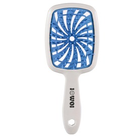 Detangler Hair Brush for Wet Dry Hair, Anti-Breakage Anti-Static Bristle Vented Hair Brush Plus for Curly Hair Fine Fragile Hair, Mini Travel Wet Detangling Brush Hair Care Tools for Women Men Blue