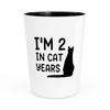 Cat Lover Birthday Shot Glass 1.5oz - 2 in cat