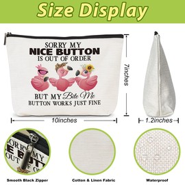 Funny Flamingo Gifts Makeup Bag Cosmetic Bag HR Boss Lday Coworker Gifts Flamingo Party Favors Summer Flamingo Stuff Cute Pink Flamingo Birthday Flamingo Lovers Friendship Gifts for Women Friends Her