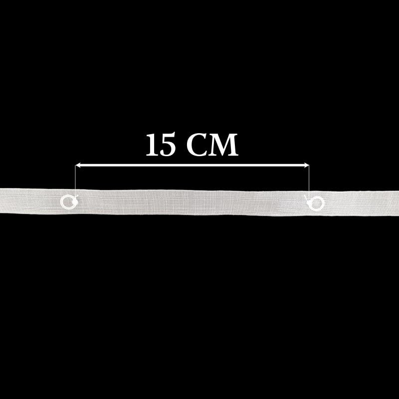 Roman Roller Blind Ribbon Velcro Counterweight Rings 20m