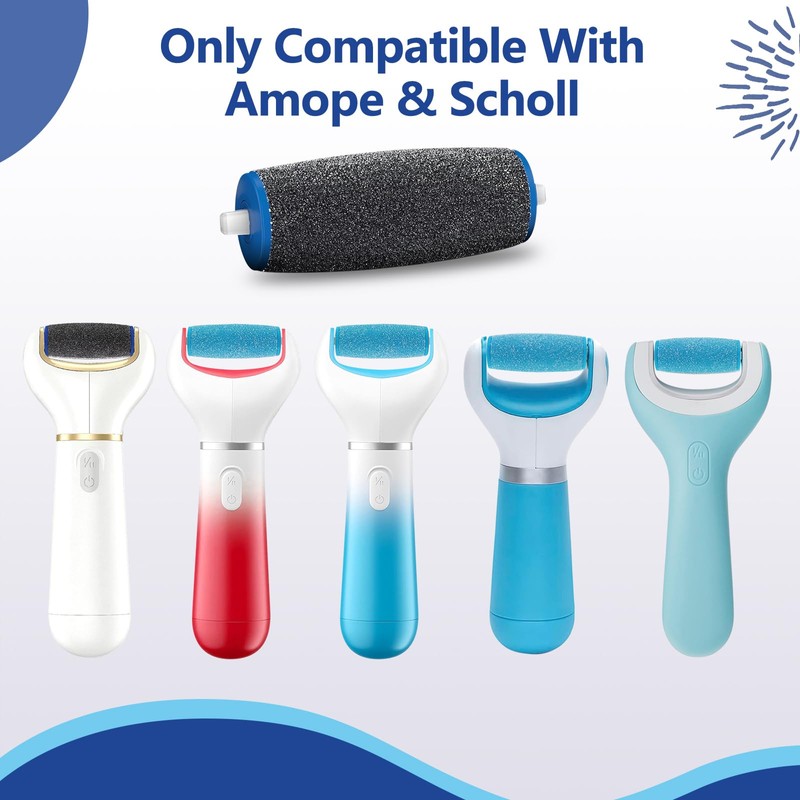 11 Pack Replacement Roller Heads for amope Pedi Perfect Refills