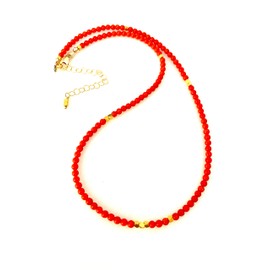 Italian Red Coral Necklace, Genuine Mediterranean Coral, Tomato Red Coral, Deep Sea Coral, Gold Fill, Gold Vermeil, Sterling Silver.