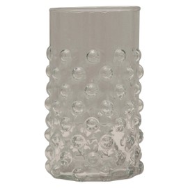 Creative Co-Op Hobnail Drinking Glass