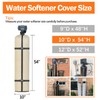 SUNICO Outdoor Water Softener Insulation Cover, 10''D x 54''H, Beige