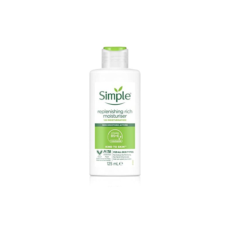 Simple Kind to Skin Replenishing Rich Moisturiser 125ml, 12 Hour