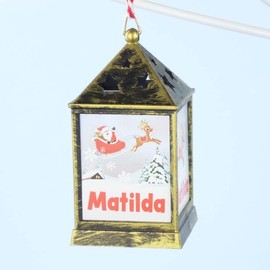 Mulberry Studios Starlight Lantern Christmas Tree Hanger Names H-M Matilda