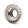 304 Stainless Steel Metric Flange Nuts M4 4mm Hex Nut-50