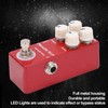Distortion Effect Metal Shell Red True Bypass Foot Switch for