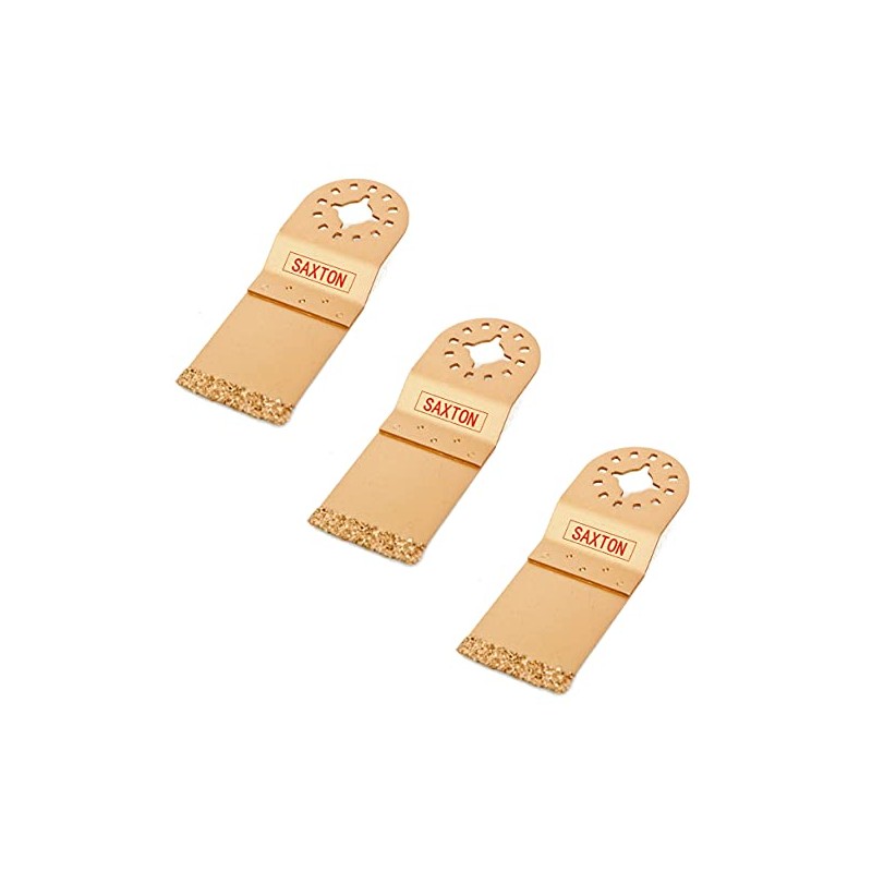 3 x Saxton 35mm Carbide End Cut Blade Fein Multimaster