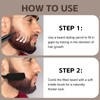 GEUUFEA Beard Pencil Filler for Men, Double Head 4 Forks