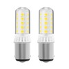 Becuice BA15D 3W 12-24V AC/DC 350LM Double Contact Bayonet with