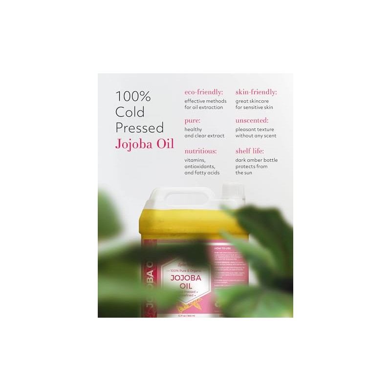Leven Rose- Aceite de jojoba al por mayor, 32 oz,