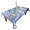Karina Home Square Outdoor Wipe Clean Garden Tablecloth with Parasol