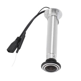 Goshyda Door Peephole Camera, 1080P 2MP 2 Way Talk Door Eye Hole Camera, 170° Wide Angle, Motion Detection, APP Control Door Viewer (US Plug)