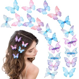 20Pcs Small Butterfly Clips Hair Clips for Teens Women Rhinestones Y2K Glitter Hold Hair Jaw Clips Cute Hair Claws Butterfly Clips Cute Hair Clips Headwear Gifts