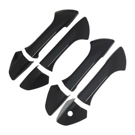 AOKIO Glossy Black Exterior Door Handle Cover Trim for Honda Accord Sedan 8th Gen Accessories 2008 2009 2010 2011 2012 Without Smart Keyhole
