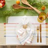 DII Tassel Stripe Tabletop Collection Decorative, Machine Washable, Napkin Set,
