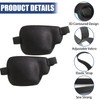 Highly Elastic Black 3D Eye Patch, Pack of 2 Adjustable